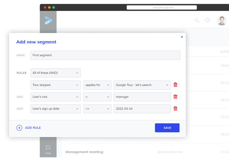 segmented product walkthroughs